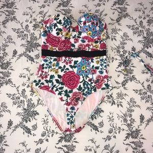 Retro one piece topshop swimsuit
